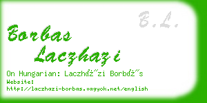 borbas laczhazi business card